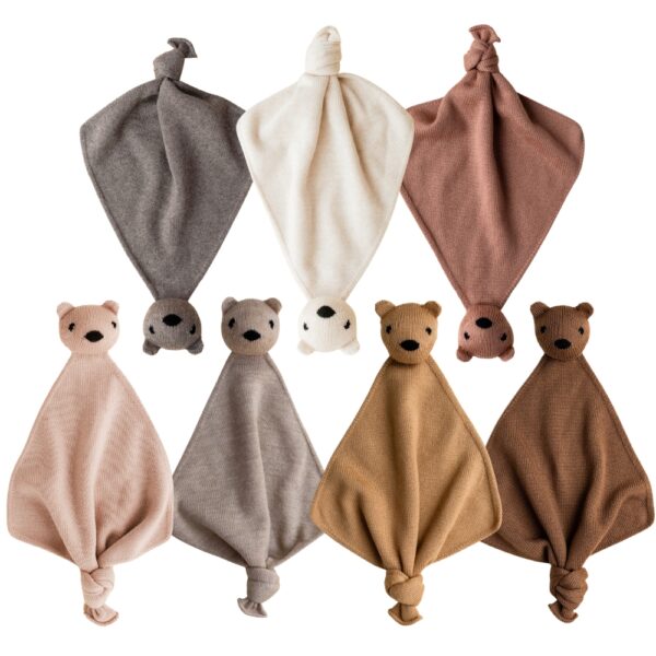 Hvid knuffeldoekje Teddy Tokki in 7 kleuren