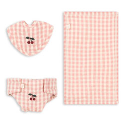 Konges Slojd poppen verschoonsetje powder pink check