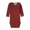 Lil' Atelier romper met lang mouw bordeaux rood