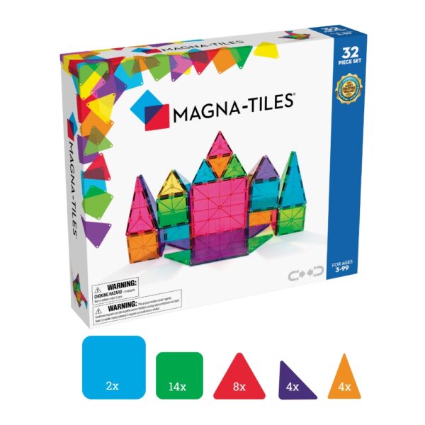 Magna tiles magnetisch speelgoed classic 32 stuks