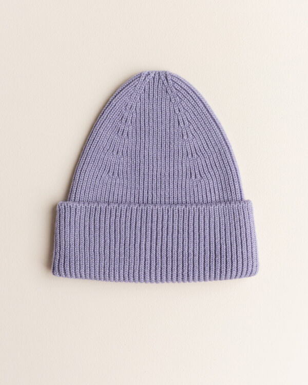 Hvid beanie Fonzie kids Lilac