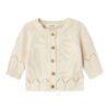 Lil' Atelier gebreid vest turtledove creme