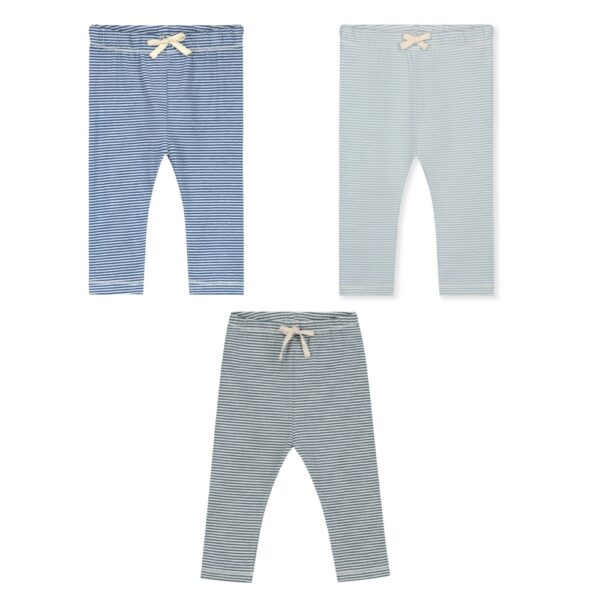 Gray Label baby legging gestreept sky blue, blue moon en blue grey