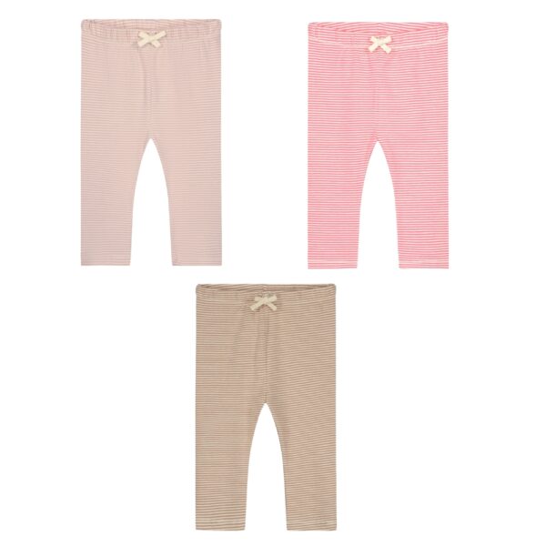 Gray Label baby legging gestreept cherry, faded pink en biscuit